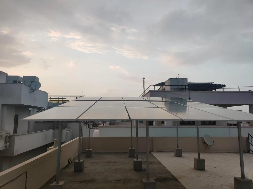 Rooftop solar installation at Vivekananda Global University, Jaipur (100 kW)